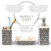 Premium Ceramic Bathroom Accessories Set of 3 | Modern Luxury Bath Set with 300ml Soap Dispenser, Toothbrush Holder & Soap Dish | Home Decor Items
