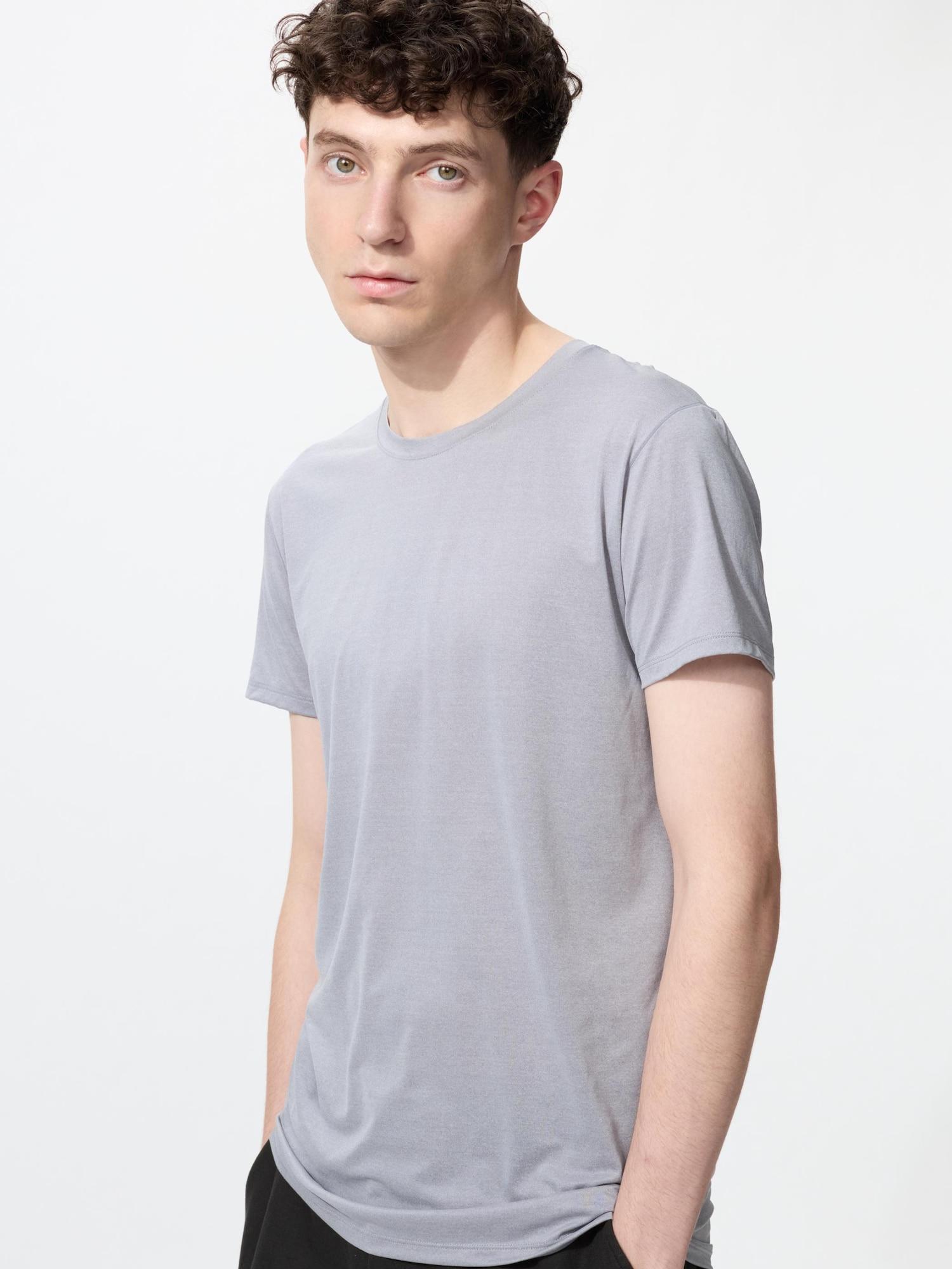

Т з коротким рукавом з круглим вирізом Uniqlo Japan Airism 02 LIGHT GRAY/XXL