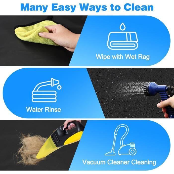 Housse de siège pour chien - Wimypet - Imperméable - Tissu Oxford 900D - Hamac de voiture - Noir