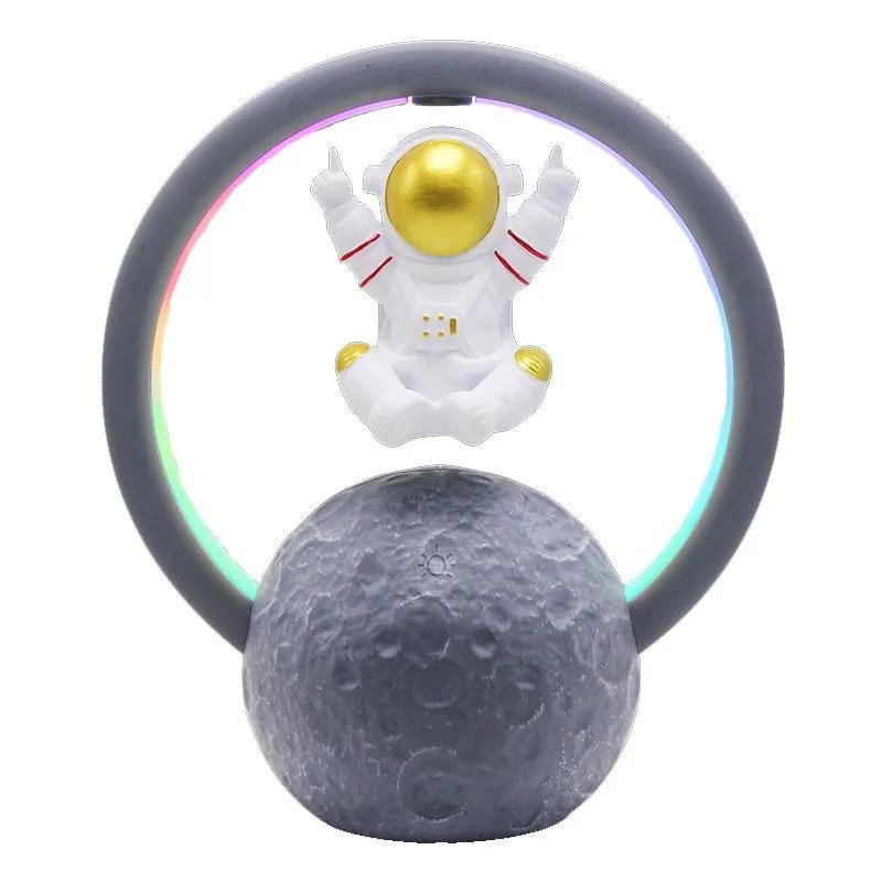 

Маглев Астронавт Bluetooth Динамик RGB Атмосфера Свет Компьютер Сабвуфер Орнамент Подарок на День Рождения