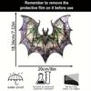 Bat Sun Catcher for DIY House Theme Party Decor Bat Stained Glass Window Hanging for Window Kitchen Office Home Living Room
