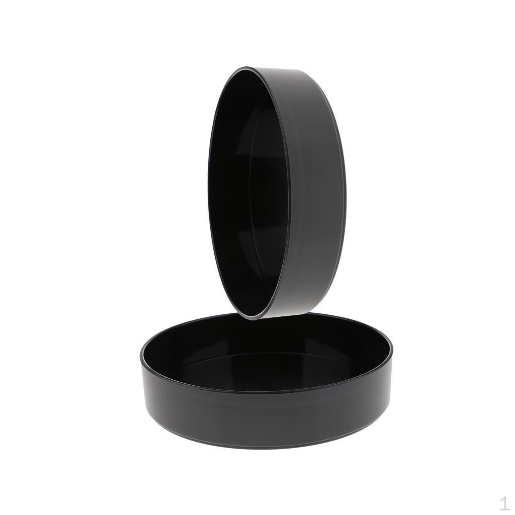 

2xПластиковый круглый вазон для икебаны суйбан контейнер для цветов для бонсай черный 33см