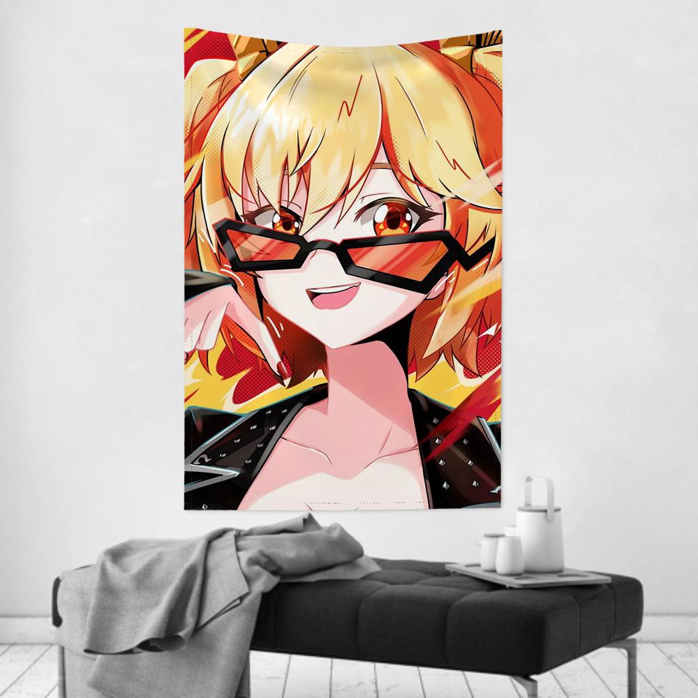 Bernice Animated Game Zenless Zone Zero Tapestry Room Decor Wall Cloth Party Hanging Background Room Decor Baby Room
