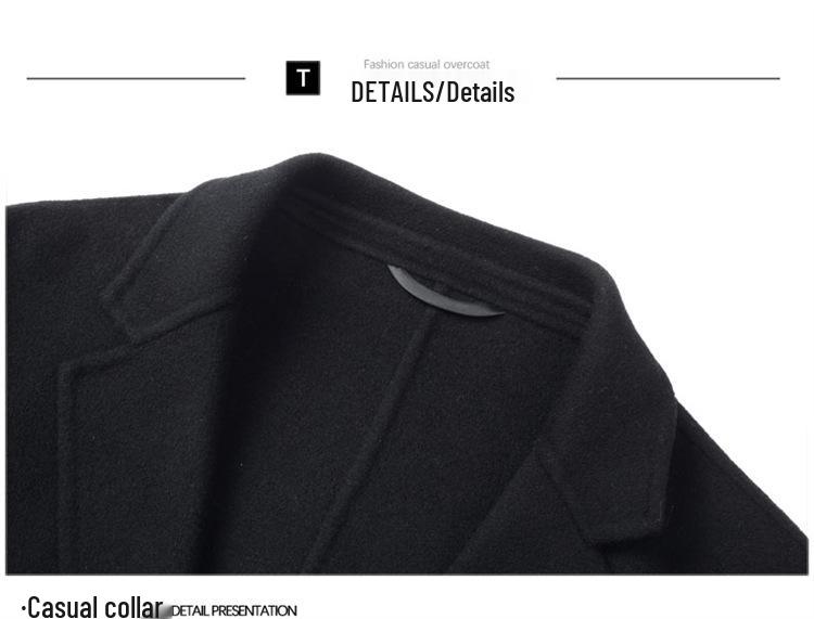 Men's Business Casual Double-Faced Wool Suit and Trendy Coat - 2025 Autumn/Winter Collection