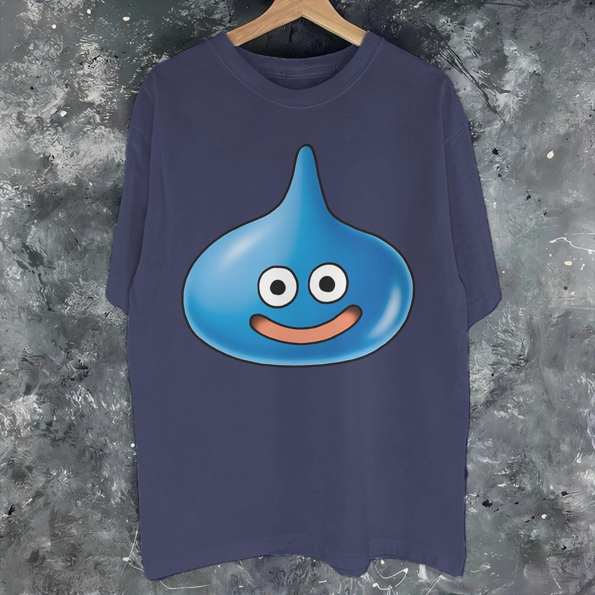 

Dragon Quest slime Graphic Print T Shirts for Unisex Women 100 Cotton Tee Shirt Clothing S