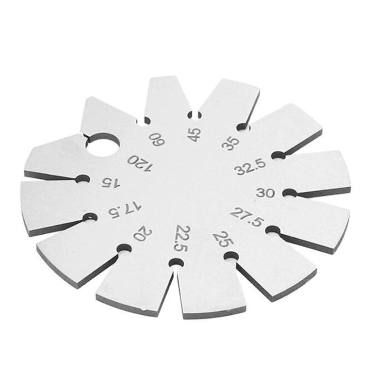 Bevel Angle Gauge Stainless Steel Oblique Edges Protractor for Knife Blade Measuring 15-120 Degree Knife Bevel Gauge