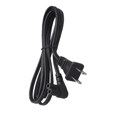 TV Power Cable US 2Prong 1-15P To IEC320 C7 Figure 8 Right Angle Down Angle Power Cord for LED LCD TV Monitors