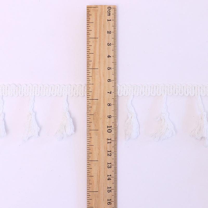 Handmade Cotton Tassel Lace for Clothing, DIY Crafts, and Tablecloth Decoration.