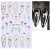 Floral Nail Art Stickers Self-adhesive Spring Summer Flower Pattern Women Manicure Decoration Decals Home Salon DIY Nail Supplies