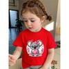 European Sizes Girls Short Sleeve T-Shirt, Soft And Comfortable Daily Wear, Suitable for Home, Outdoor And Sports Activities, Comfy And Breathable