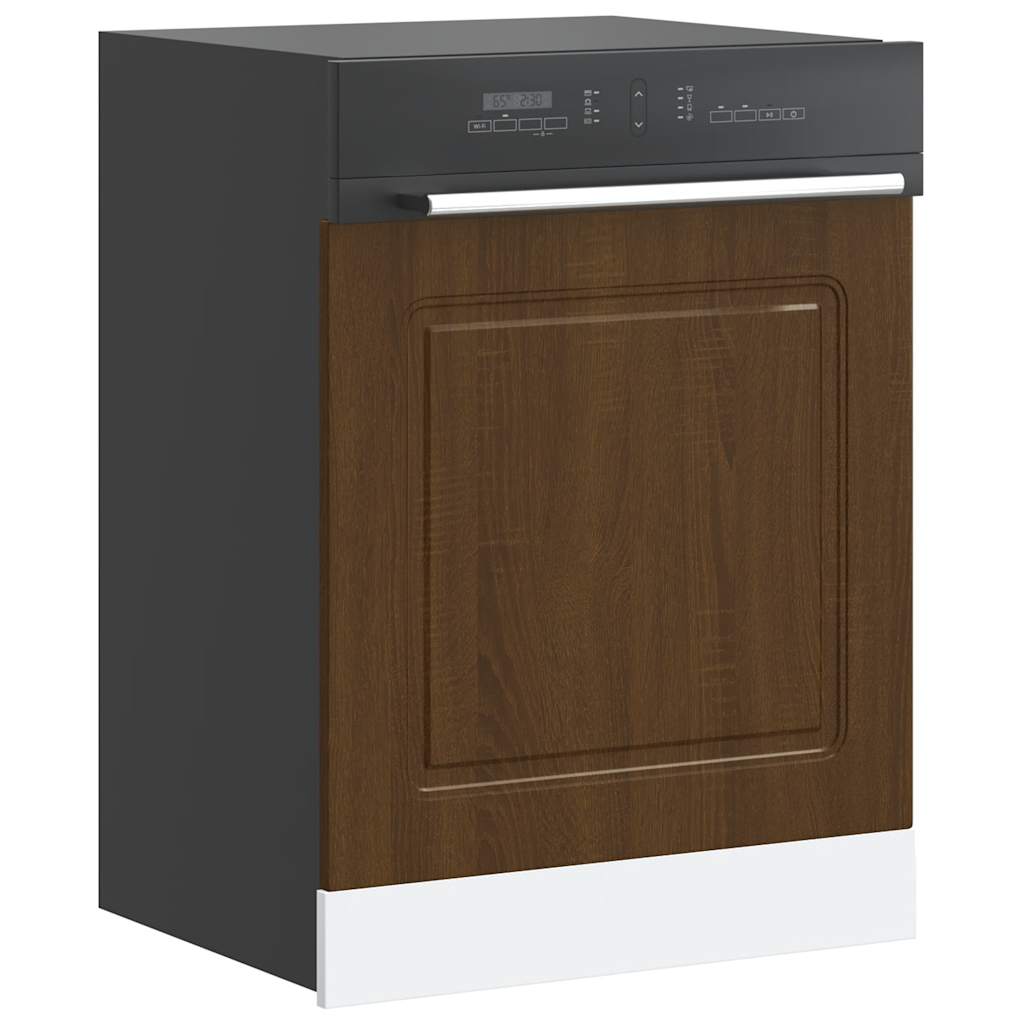 Dishwasher Panel Kalmar Brown Oak Effect 60 X 1.5 X 57 Cm