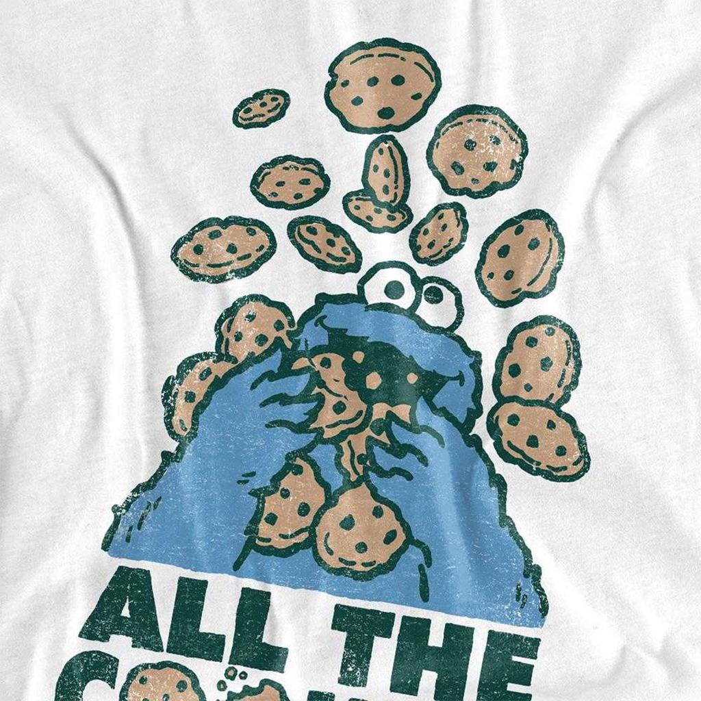 Sesame Street Unisex Adult All The Cookies Long-Sleeved T-Shirt