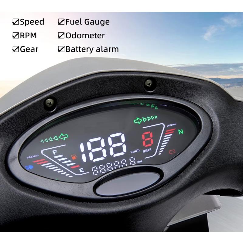 Full LCD Meter Motorbike Instrument Cluster Dashboard Panel For Charisma 125 X & D WAVE125 Wave125S Accurate Measurement