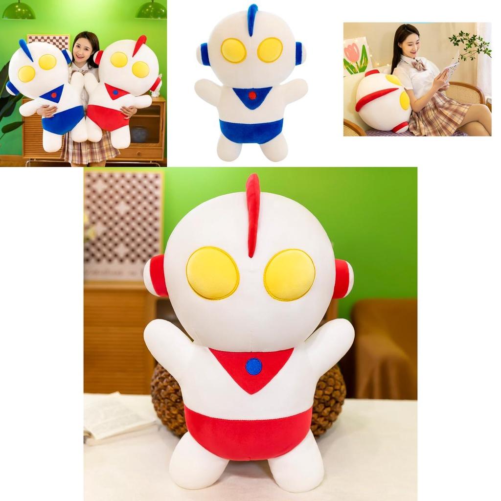 Q-version Ultraman Pillow Plush Toy In Four Sizes Soft Short Plush For Office And Home