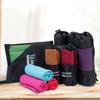 Quick-Dry Microfiber Sports Towel: Portable, Sweat-Absorbing, Dual-Sided Fleece for Yoga, Fitness, and Running.
