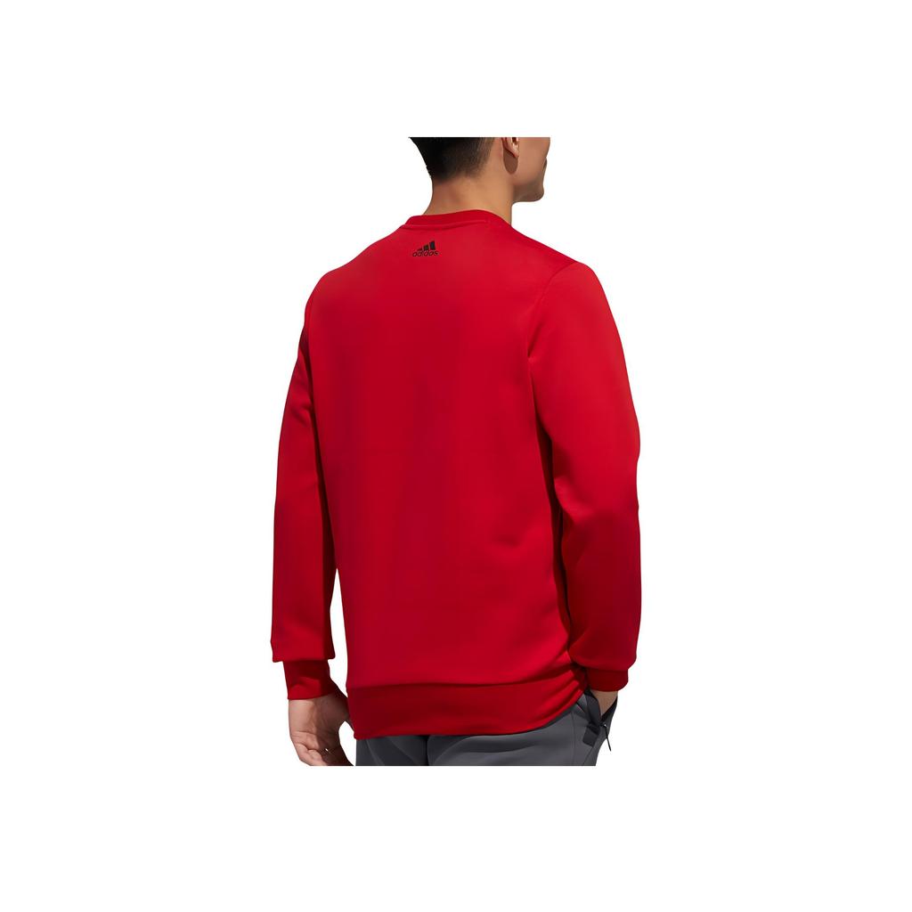 Adidas Alphabet Logo Casual Comfort Knit Pullover Sweatshirt Men Tops Red GH4415