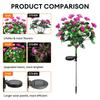 LED Solar Azalea Flowers Garden Lamp Home Decorative Light Landscape Lawn Path Holiday Wedding Lights
