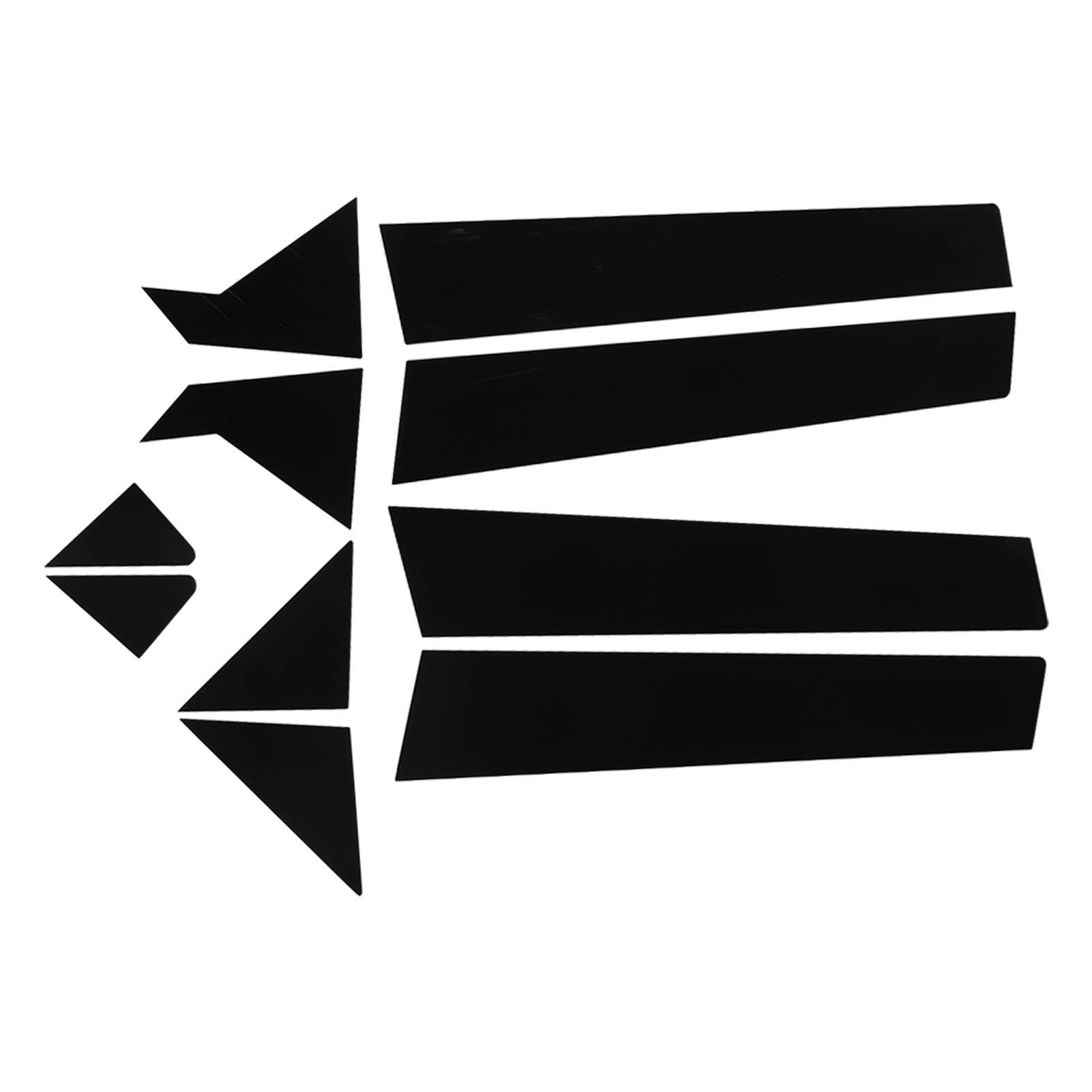 

10 шт. Накладки на стойки, молдинги окон боковых дверей, глянцево-черные, замена для Hyundai Elantra