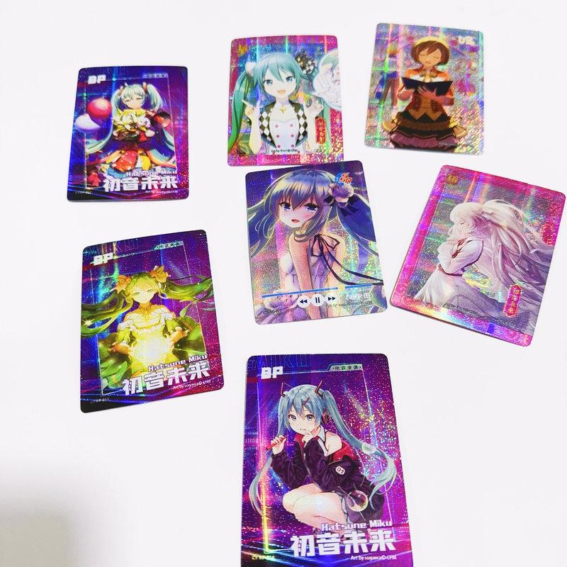 Hatsune Miku Card Character Card Anime Peripheral Whole Box Collection Card Exquisite Children's Gift Presents Toys Playsetss Bookmark Postcard