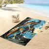 A Cosmic Superheroes In Battle 2D Flat Print Beach Towel, Large Soft Quick Dry Towel for Beach Camping Swimming.MSTJ0918016