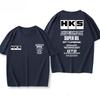New Hks Engine Oil Japanese Car Modification Jdm Summer Shortsleeved Loose Versatile Cotton Printed Tee For Both Men And Women