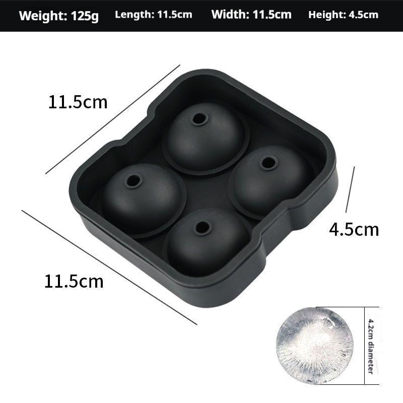 4/6/8/15Grids Silicone Ice Cube Molds Spherical Ice Molds Reusable Whiskey Ice Cube Molds Cocktail Freezer DIY Homemade Barware