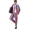 Promi-Urlaubsparty-Anzug Regenbogen, Halloween-Kostüm, Cosplay Jazz-Kostüm