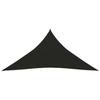 VidaXL Shade Sail 160 G-m² Black 3.6x3.6x3.6 M HDPE
