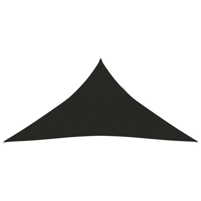 VidaXL Shade Sail 160 G-m² Black 3.6x3.6x3.6 M HDPE
