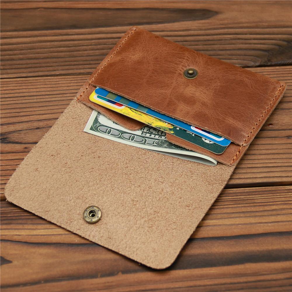 Bolsa para tarjetas cartera de hombre simple retro casual tarjetero