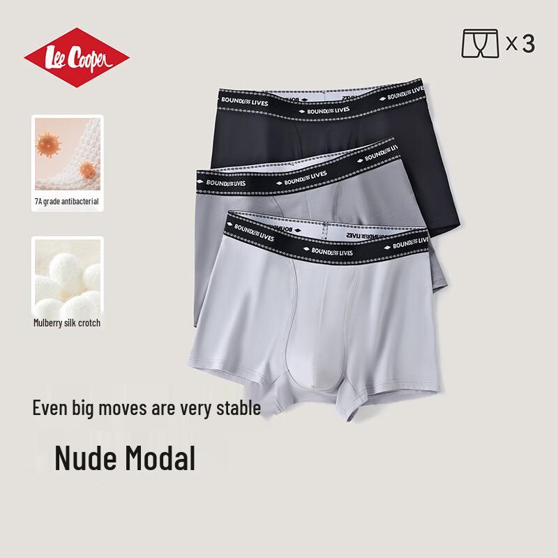 Lee Cooper Men s Breathable Modal Boxer Briefs 180