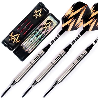 CUESOUL Soft Tip Tungsten Darts - Precision Barrel 16.10g 85% Tungsten Darts Set