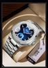 Men's Classic Chinese Style Retro Quartz Watch with Waterproof Steel Band - Versatile Casual Square Design