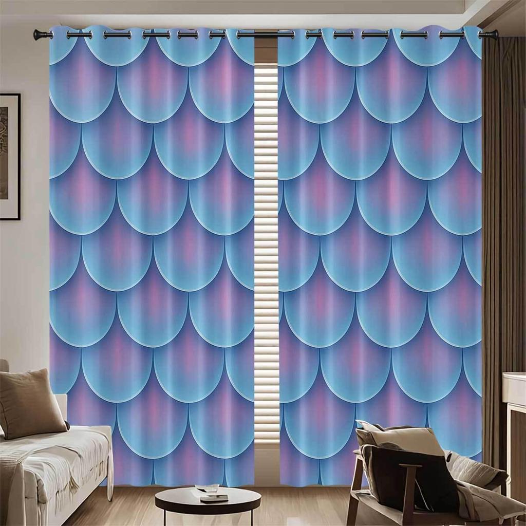 Bohemian Pattern Blackout Curtains, Custom-Made with Your Image, High-Precision Sun Protection, Thickened Polyester.