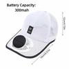 Sun Protection Solar Powered Fan Hat Strong Wind Lightweight Breathable Mesh Sun Hat Portable Unisex Summer Fan Visor Cap