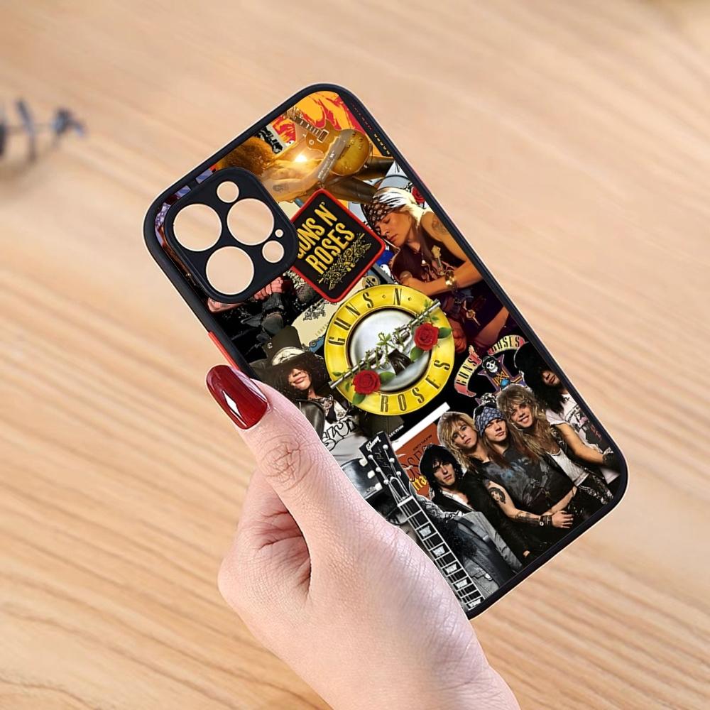 Guns N Roses Good Time Phone Case Black Matte For IPhone 16ProMax 15 13 12 11 14 Pro Max Mini Plus SE2020 XS Max XR Cover