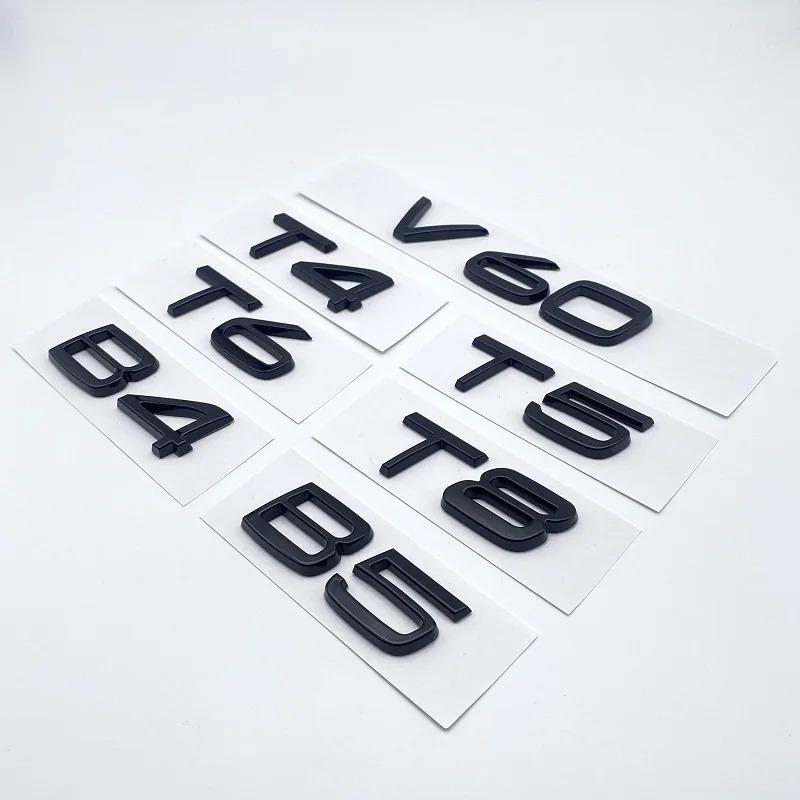 Car Trunk Sticker 3D ABS Glossy Black B4 B5 B6 T3 T4 T5 T6 T8 AWD D3 D4 D5 D6 D7 For XC90 XC70  XC60  XC40 V90 V60 V50 V40