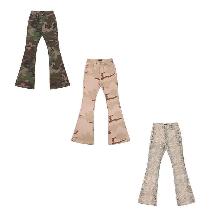 SFK Storm Camo Bell Bottom Jeans