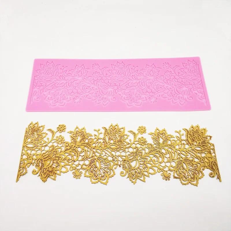Sugarcraft Lace Mold Cake Border Decoration Lace Mat for Fondant Wedding Cake Decorating Baking Cake Decorating Flower Tools