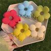 New Women Fashion Frosted Colorful Flower Hair Clip Korean Style Hair Claw For Girl Clip Barrette Hair Accessories