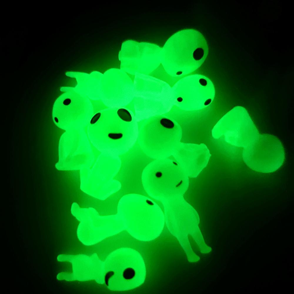 10Pcs  Ghost Princess Luminous Tree Elf Ornament, Luminous Alien Doll, Micro Landscape Anime Creative Small Ornament
