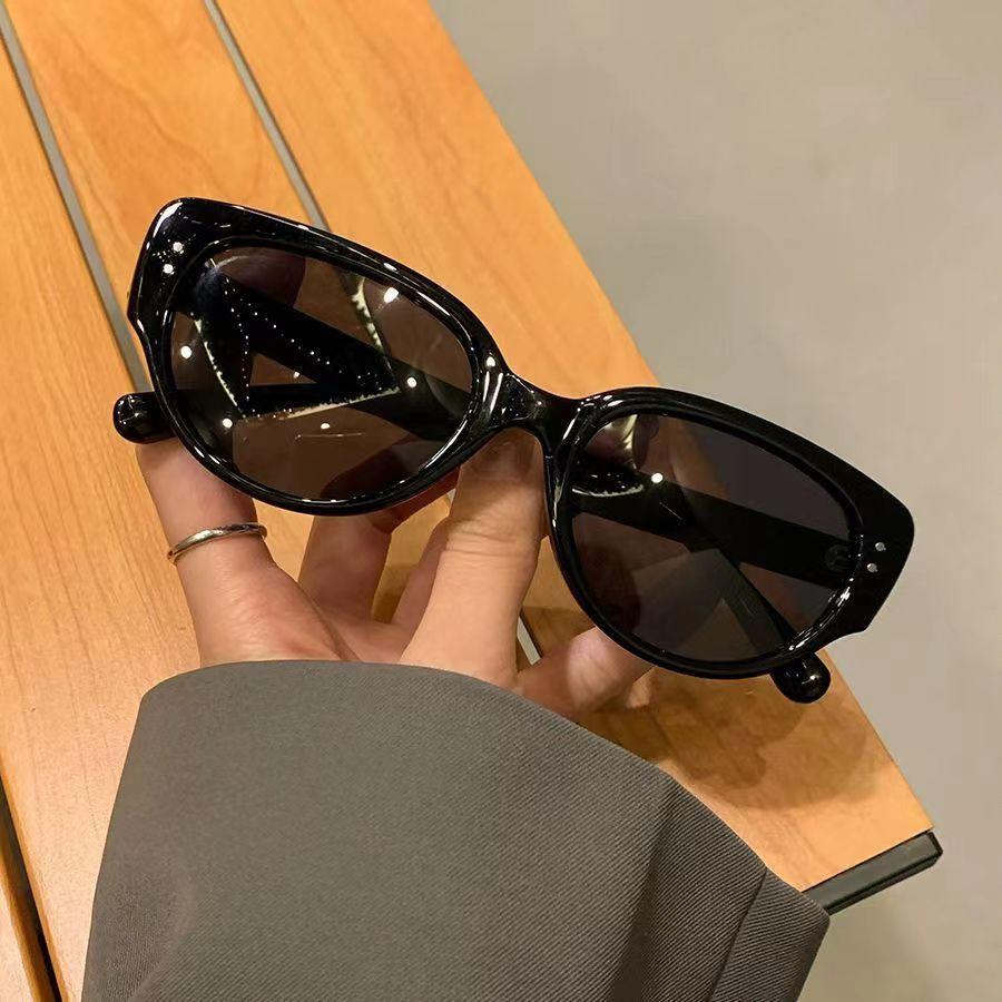 

Euramerican Ins Spicy кошачий глаз солнцезащитные очки для женщин Tiktok Net красные солнцезащитные очки для солнцезащитных очков и солнцезащитных очков Bright black frame with gray patches