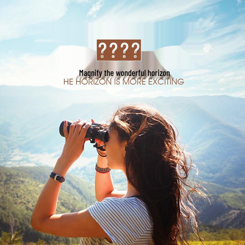 Leilong 12/10X50 Waterproof HD Night Vision Binoculars – High Magnification & Wide-Angle for Concerts and Outdoor Use