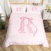 Pink Princess Style Duvet Cover Queen King Size Suitable For Girls Young Girls Adults And Kids Constellation Bedding Set 3 Pcs