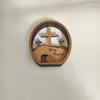 1pcs Easter Multi-Layer 3D Wooden Cross Decor Home Office Desktop Ornament Easter Egg Craft Decoration