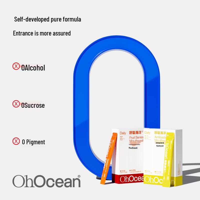 Breath Ocean Mouthwash & Floss Stick Oral Care Bundle