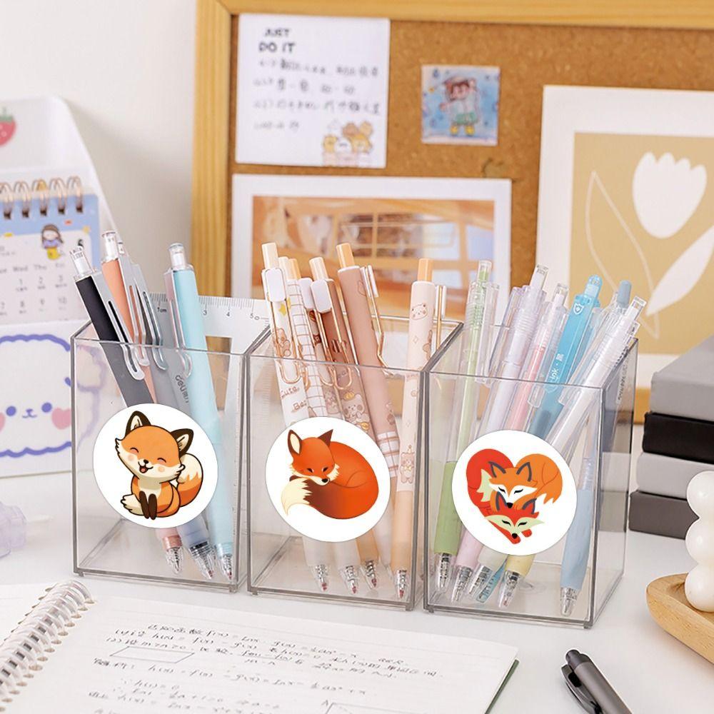 500Pcs Cute Sticker Roll Fox Label for Party Decorations,Envelopes Card Stickers