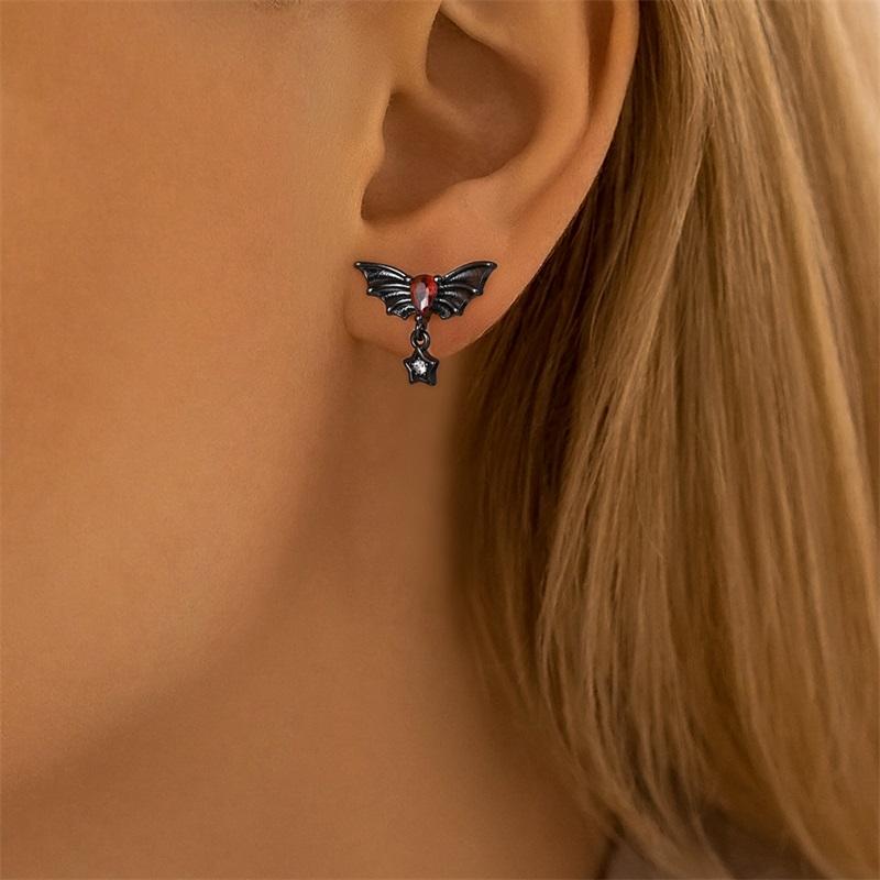 Original 925 Sterling Silver Purple Flower Owl Earrings Women 2025 Zircon Ear Studs Sparkling Pave Hoop Earring Jewelry Gift