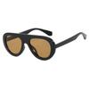 Trendy Leopard Print Glasses Y2K Retro Round Small Sunglasses Vintage Unisex Eyewear for Women Men Bold Fashion Accessories