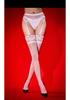 Sexy Women'S  Lace Hosiery Stocking Lady Mesh Knee High Long Shiny Legging With Garter Belt Erotic Lingerie Office Lady Party